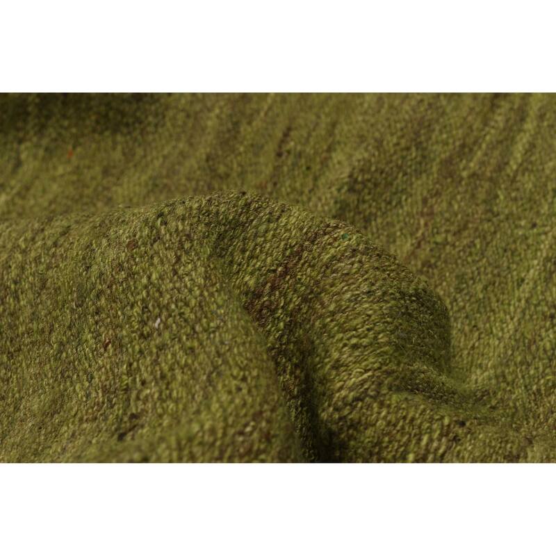ECARPETGALLERY Flat-Weave Ankara FW Olive Wool Kilim - 8'11 x 12'8