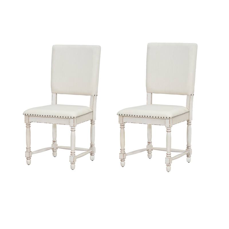Roomfitters Vintage 2-Piece Upholstered Dining Chairs with Padded Backs