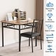 preview thumbnail 22 of 21, Dining Table Set, 3 Pcs Space Saving Kitchen Table with 2 Chairs - 29.1x29.1x30in