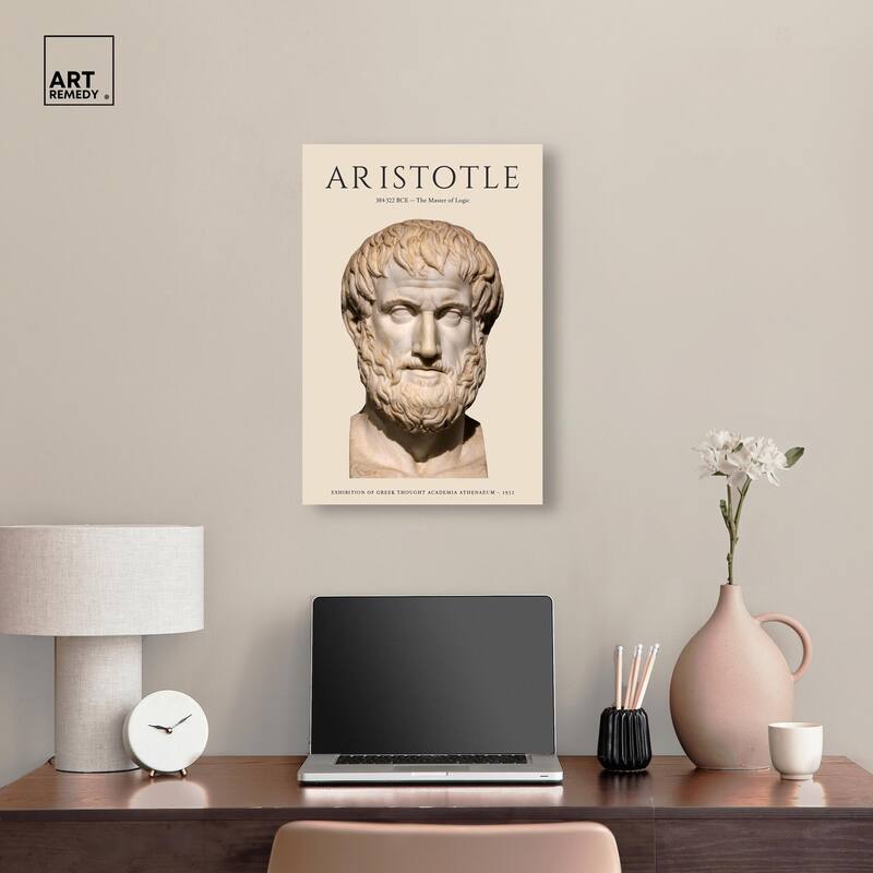 Greek Thinker Canvas by Art Remedy, Gallery Wrapped