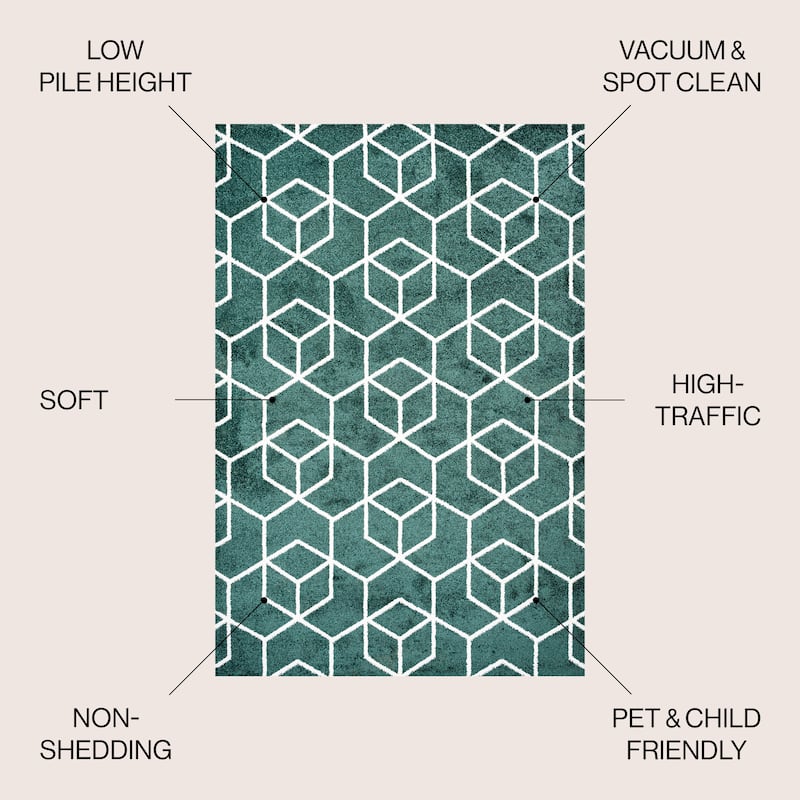 JONATHAN Y Cole Blocks Modern Geometric Area Rug