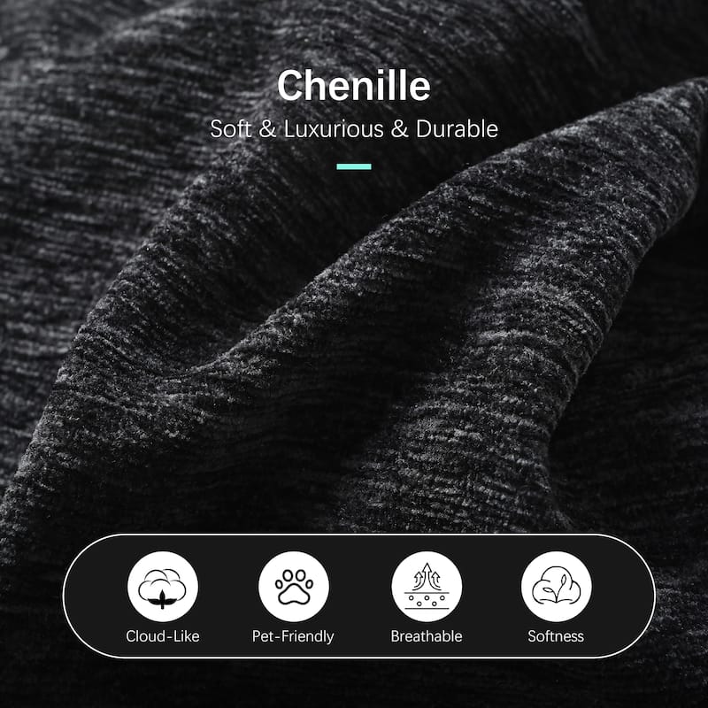 Modern Accent Chair,Chenille Living Room Lounge Chair / Throw Pillow,Comfy Reading Chair,Mid Century Living Room Chair