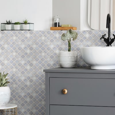 Merola Tile Hudson Tangier Grey Eye 12-3/8" x 12-3/8" Porcelain Floor and Wall Tile