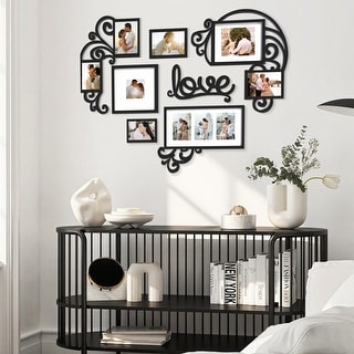 HELLO LAURA Heart-Shaped Photo Frame Set Wall Hanging Picture Frame