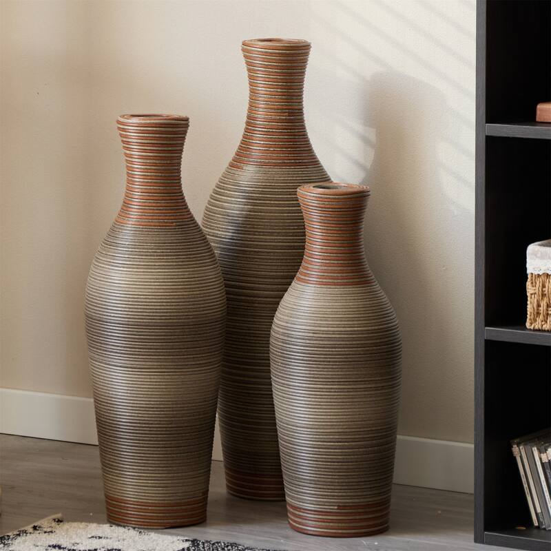 High Independent Decorative PVC Floor Vase (Set of 3)