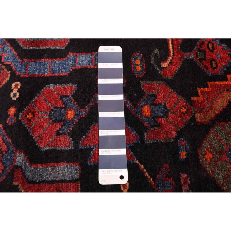 ECARPETGALLERY Hand-knotted Anadol Dark Navy Wool Rug - 3'8 x 10'10