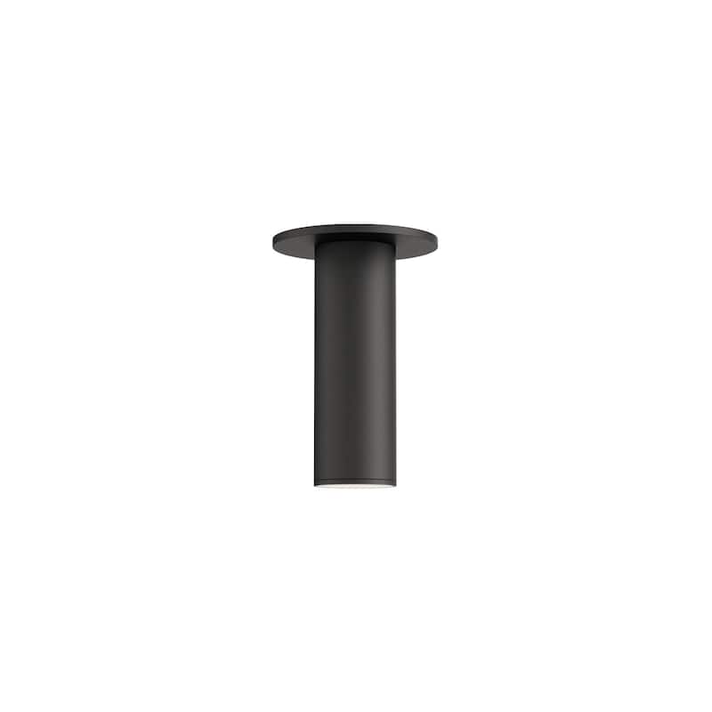 Maxim 86430 Calibro 6" Wide LED Semi-Flush Outdoor Ceiling Fixture - Black