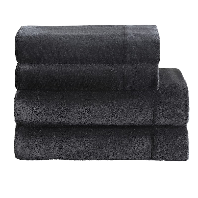 Juicy Couture Plush Sheet and Pillow Cases Set