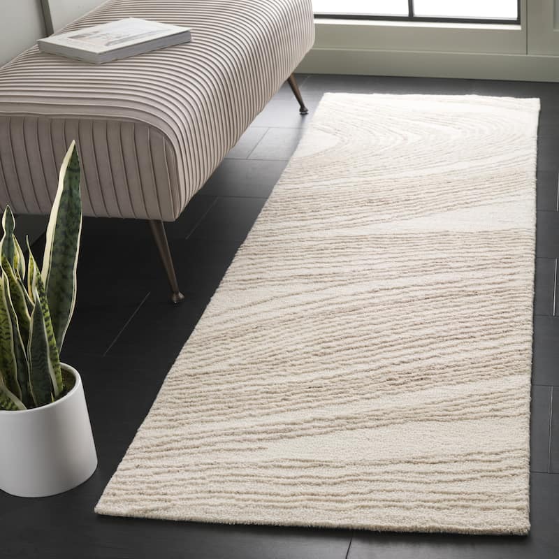 SAFAVIEH Handmade Ebony Diep Modern & Contemporary Wool Rug