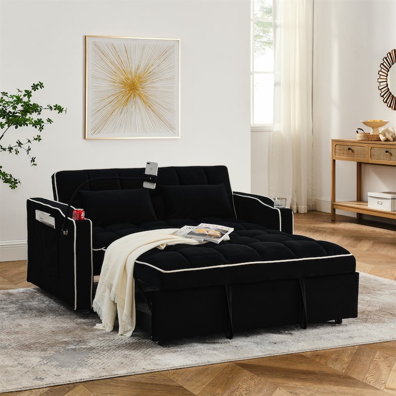 Modern Sofa Velvet Pull-out Bed