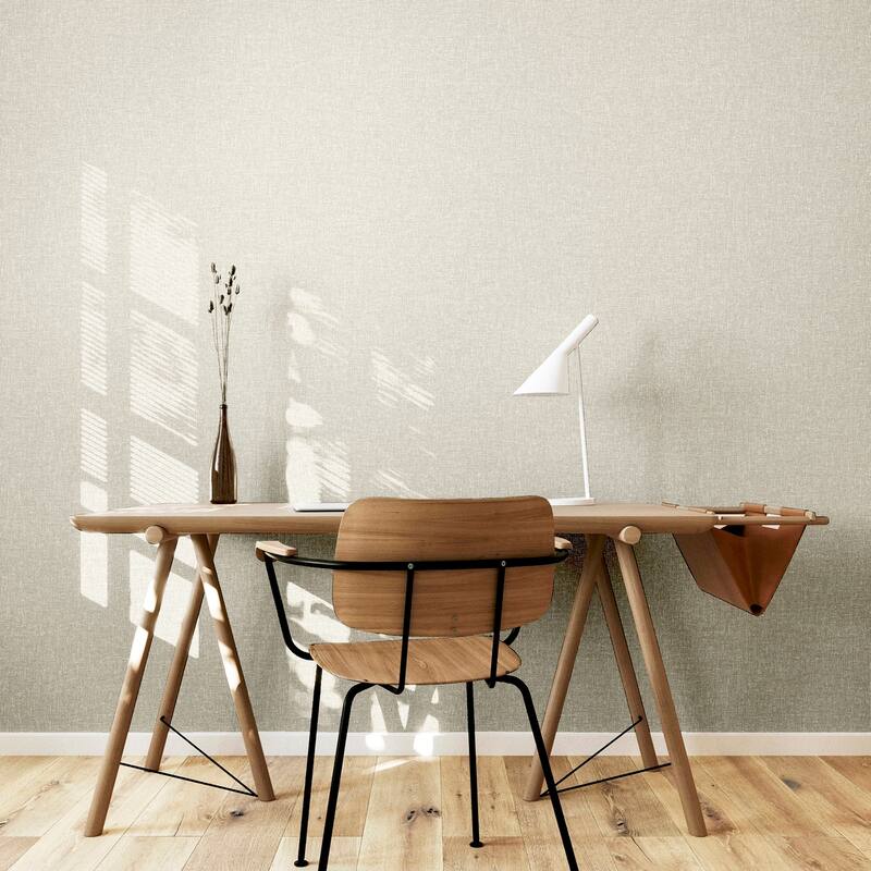 Arthouse Paulette Neutral Linen Texture Wallpaper