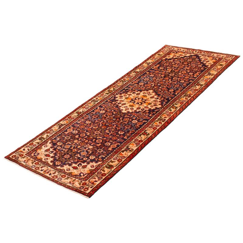 ECARPETGALLERY Hand-knotted Andelz Navy Wool Rug - 3'3 x 9'5