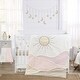 preview thumbnail 1 of 4, Boho Desert Sun Girl Sweet Jojo Designs 6p Crib Bedding + BreathableBaby Breathable Mesh Liner Bohemian Taupe