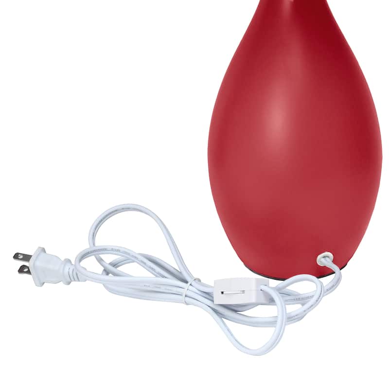 18.11" Standard Dewdrop TableLamp with Matching Fabric Shade