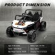 preview thumbnail 13 of 26, 12V Electric UTV Car Ride on Truck with Toy Storage Remote Control