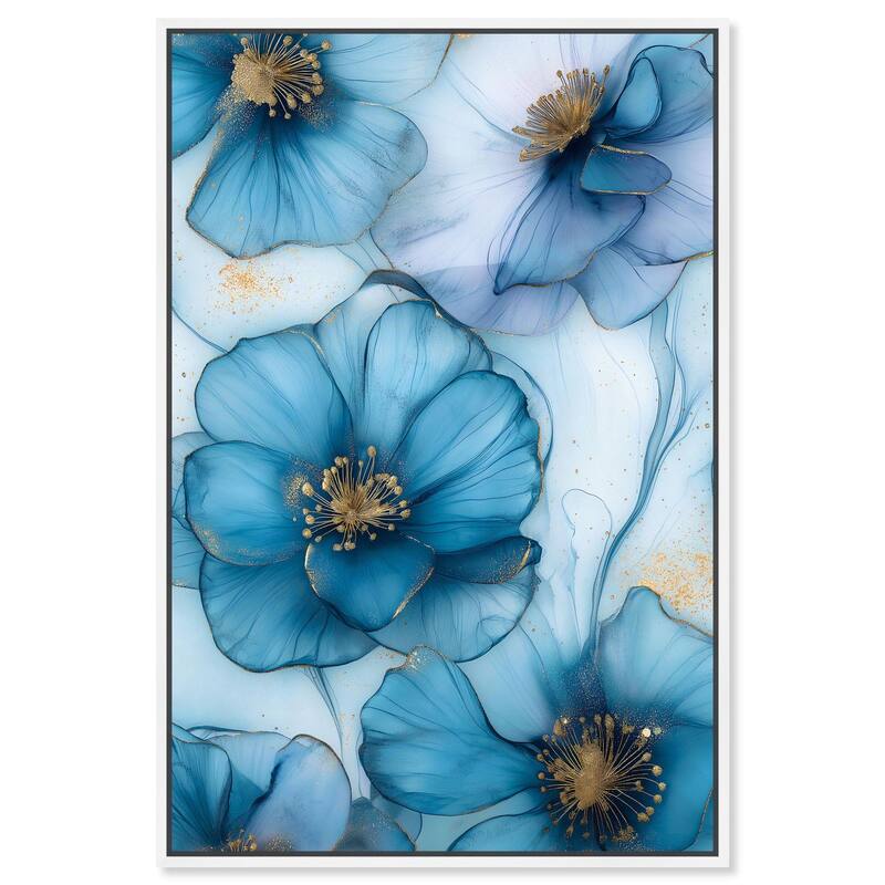 Gilded Cyanescence Canvas by Art Remedy - White - 10" x 15"