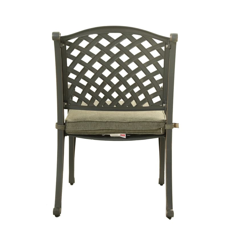 Ventura Cast Aluminum Dining Arm Chair with Cushion