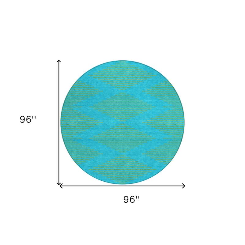 HomeRoots Geometric Transitional Rectangle Outdoor Rug