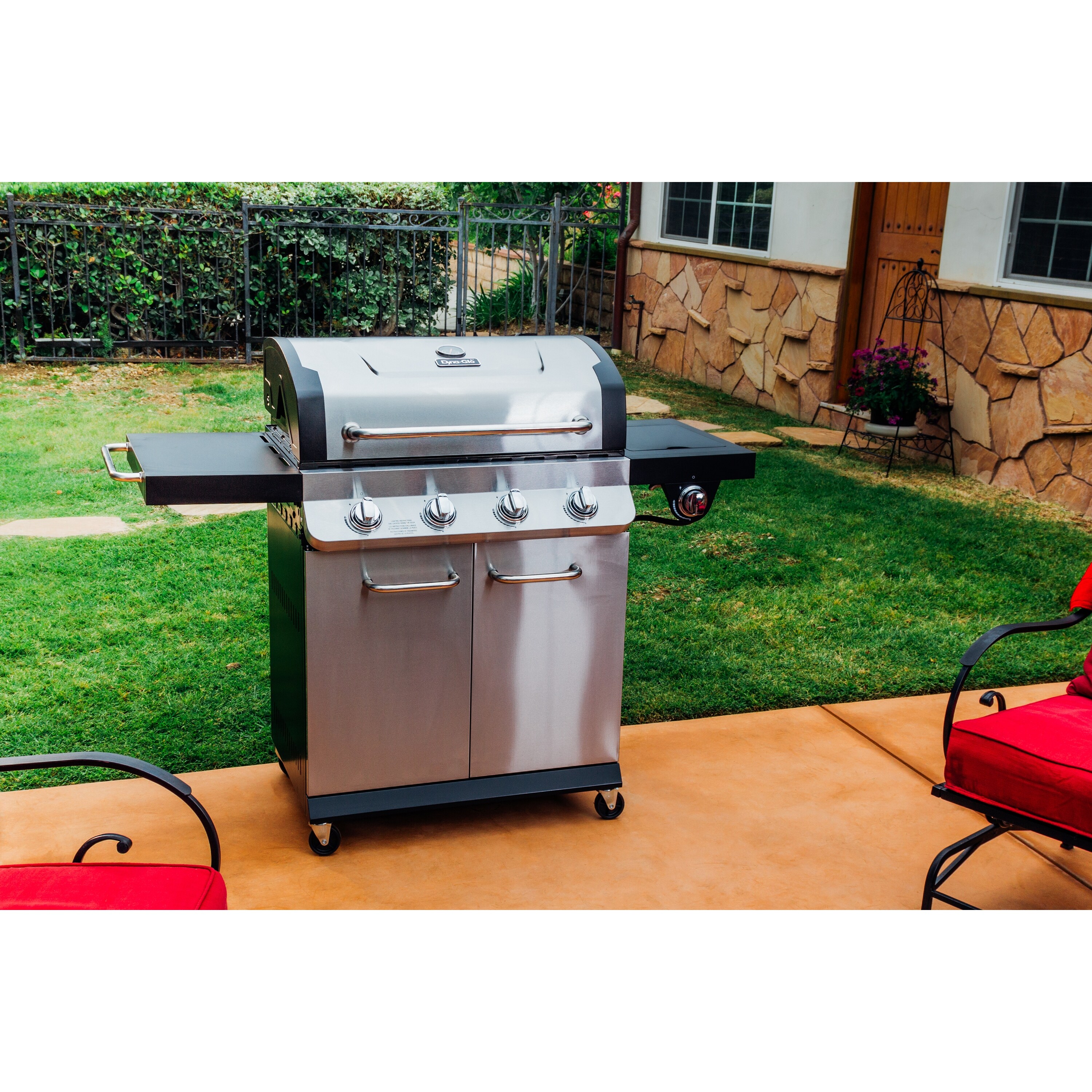 Dyna-Glo's Premier 4 Burner Propane Gas Grill - On Sale - Bed Bath u0026 Beyond  - 35770154