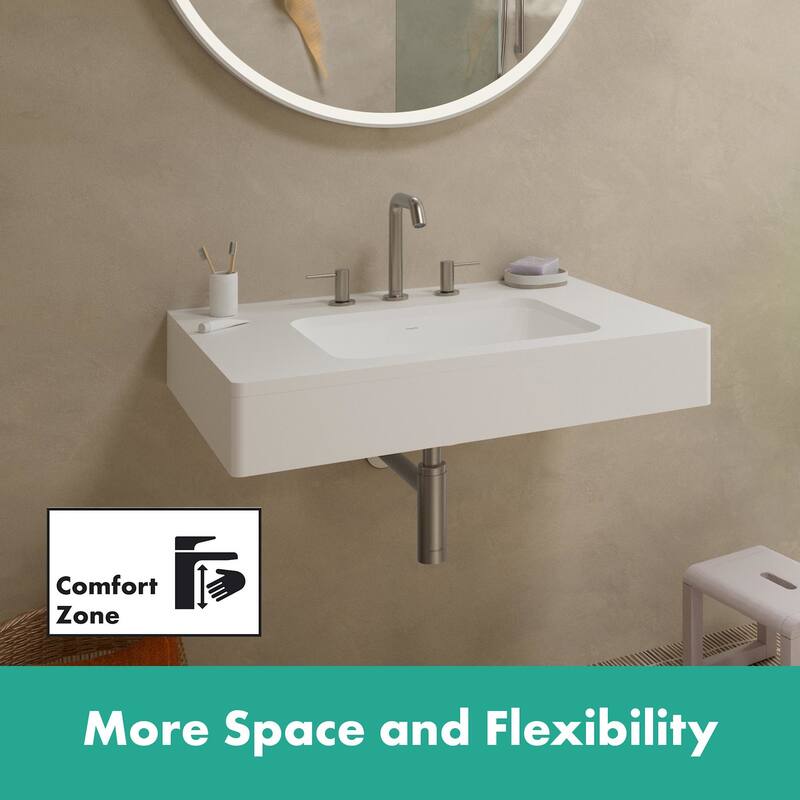 Hansgrohe 73332 Tecturis S 1.2 GPM Widespread Bathroom Faucet