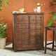 Riviera Acacia Wood Bar Table with Storage by Christopher Knight Home - 39.50"L x 16.50"W x 43.25"H - Brown