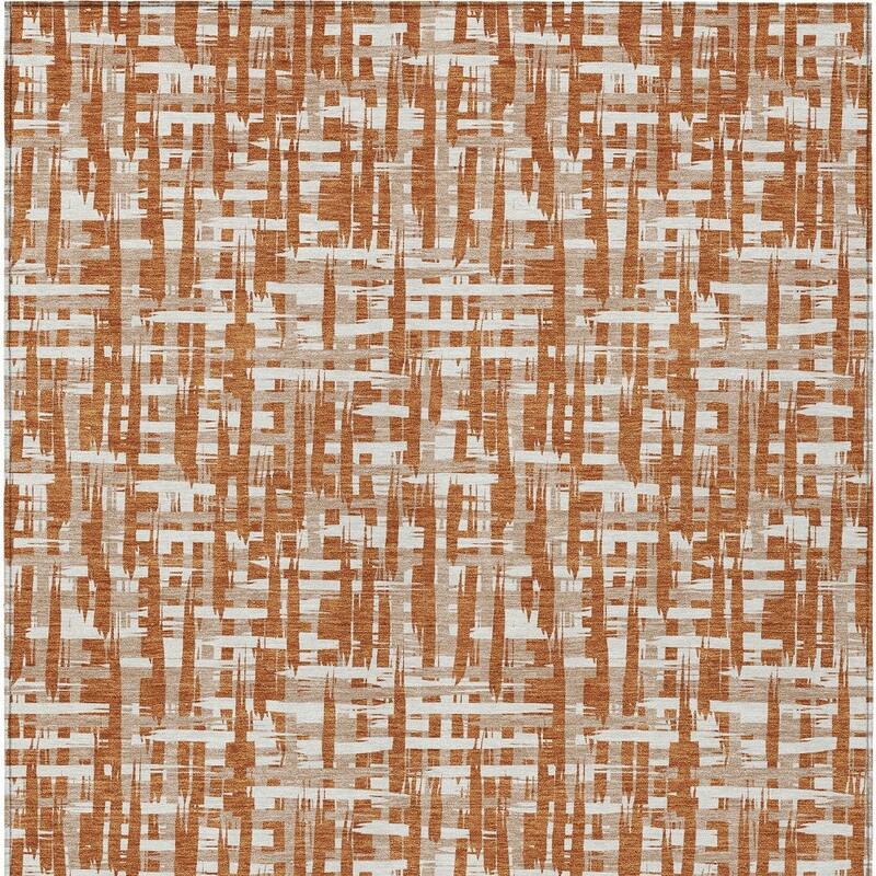 HomeRoots Abstract Transitional Rectangle Outdoor Rug