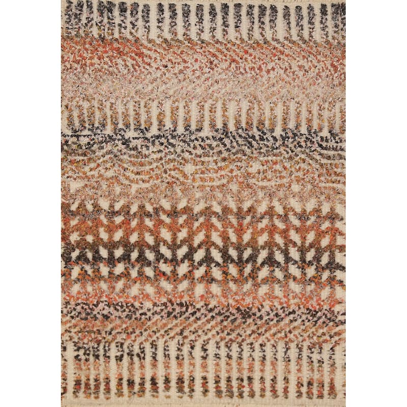 Moroccan Indian Accent Rug Handmade Wool Carpet - 2'0"x 3'0"