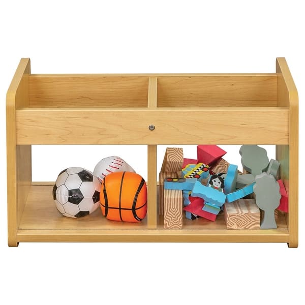 slide 2 of 7, Tot Mate Laminate Book / Toy Storage - 24" x 12" x 14"
