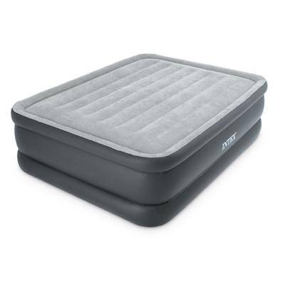 Shop Intex Dura Beam Standard Series Essential Rest Airbed With Built In Electric Pump Bed Height 20 Queen Overstock 18102878