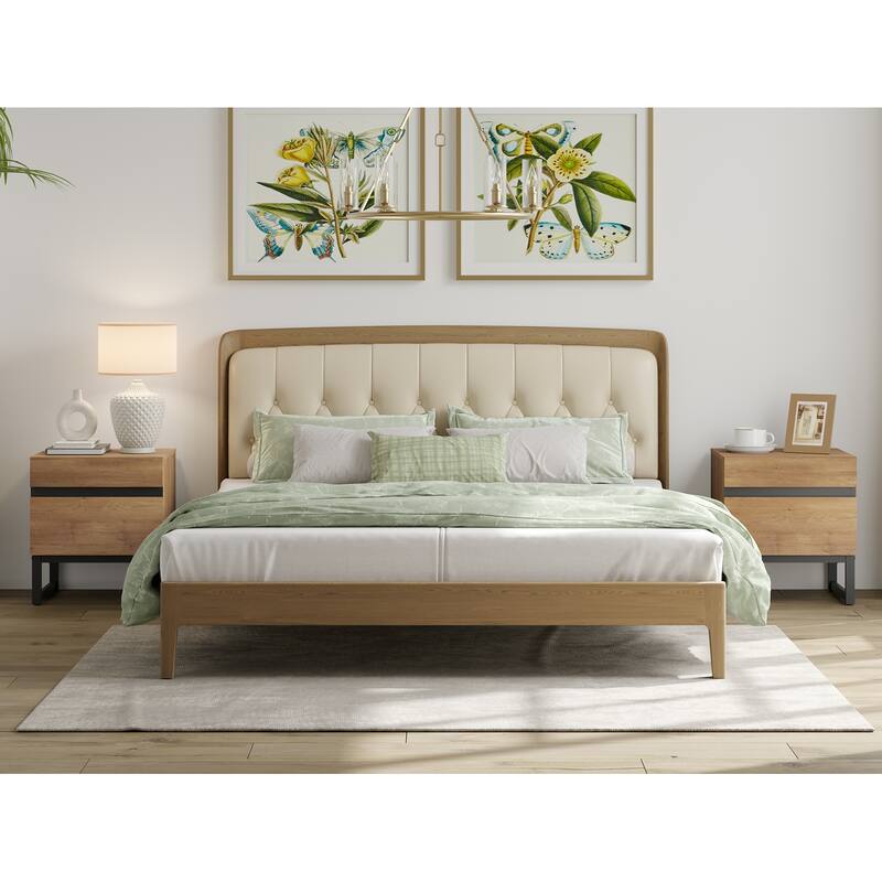 3-Piece Bedroom Furniture Set,Dresser &Chest With 12 Drawers, 2 Nightstand for Bedroom, Bedroom Furniture Set