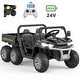 preview thumbnail 4 of 33, 24V 6 Wheels Kids Ride on Truck Car for 3-8 Yrs Old Boys Girls Black