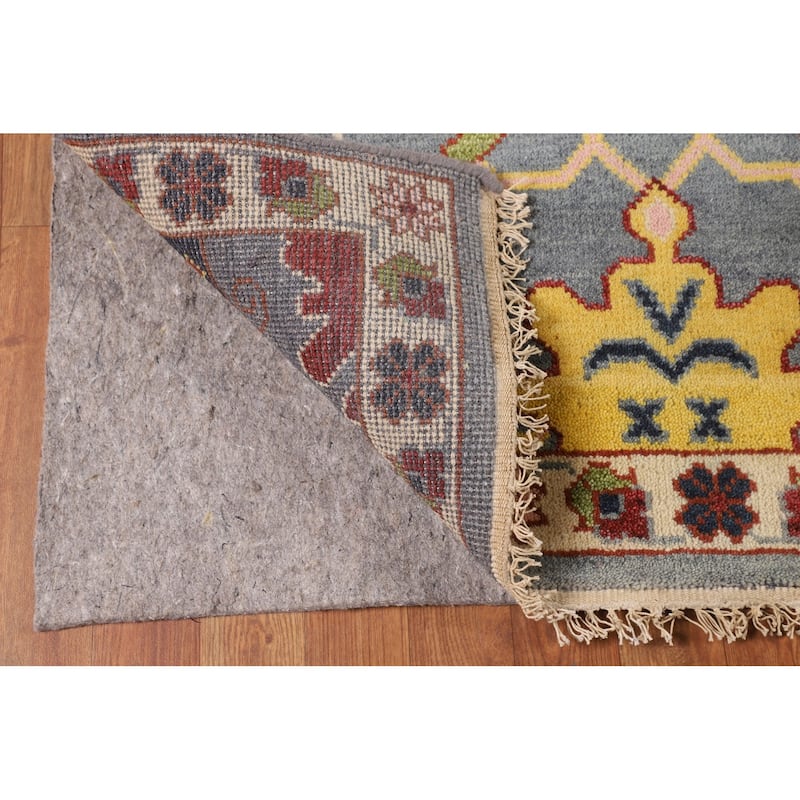 All-Over Oushak Indian Area Rug Handmade Wool Carpet - 8'11"x 11'8"