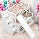 preview thumbnail 13 of 22, Twin Over Full Bunk Bed With Drawers,Storage And Slide for Bedroom