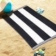 preview thumbnail 21 of 62, Cabana Stripe Oversized Cotton Beach Towel by Superior