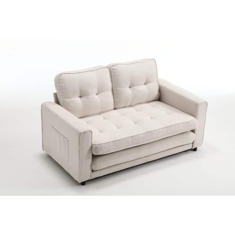 3 Fold Convertible Futon Couch Sleeper Sofa Bed