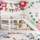 preview thumbnail 2 of 12, Modren Full over Full Versatile Low Bunk Bed With Slide,Fence and Ladder For Toddler Kids Teens
