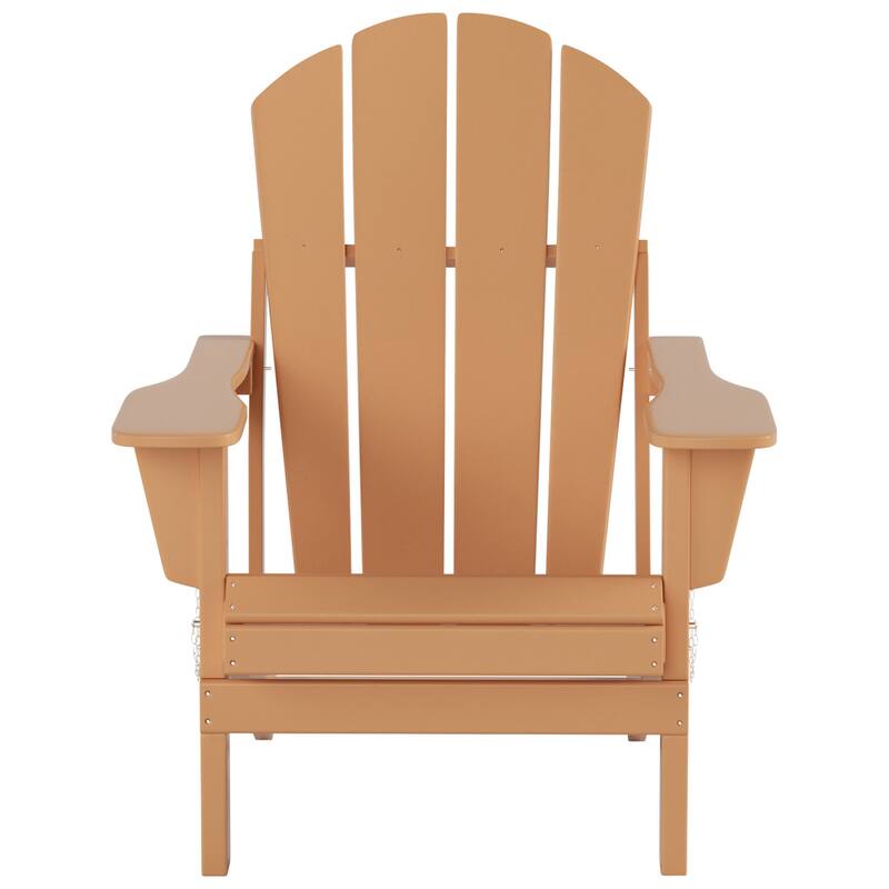 POLYTRENDS Laguna Outdoor Eco-Friendly Poly Folding Adirondack Chair (Set of 2)