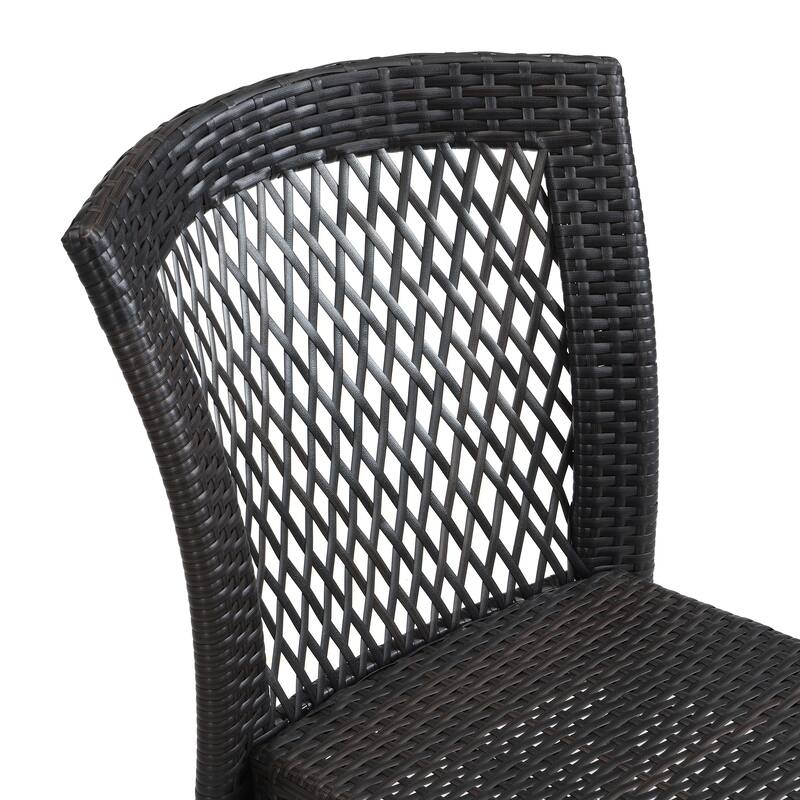 Modern Stackable Outdoor Chairs Set of 2
