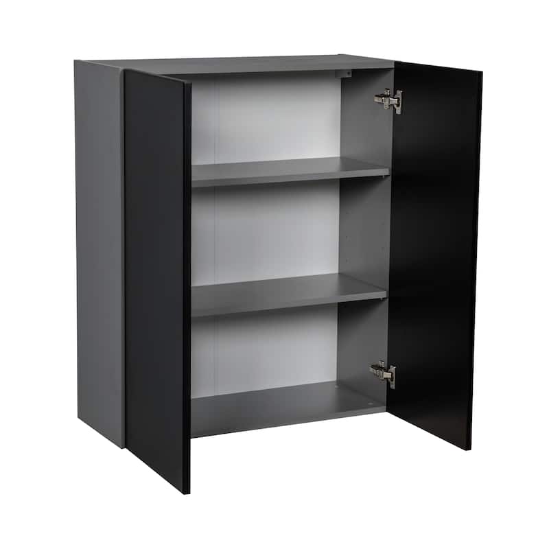 33" x 36" Wall Cabinet-Double Door-Grey - 33 x 36 x 12