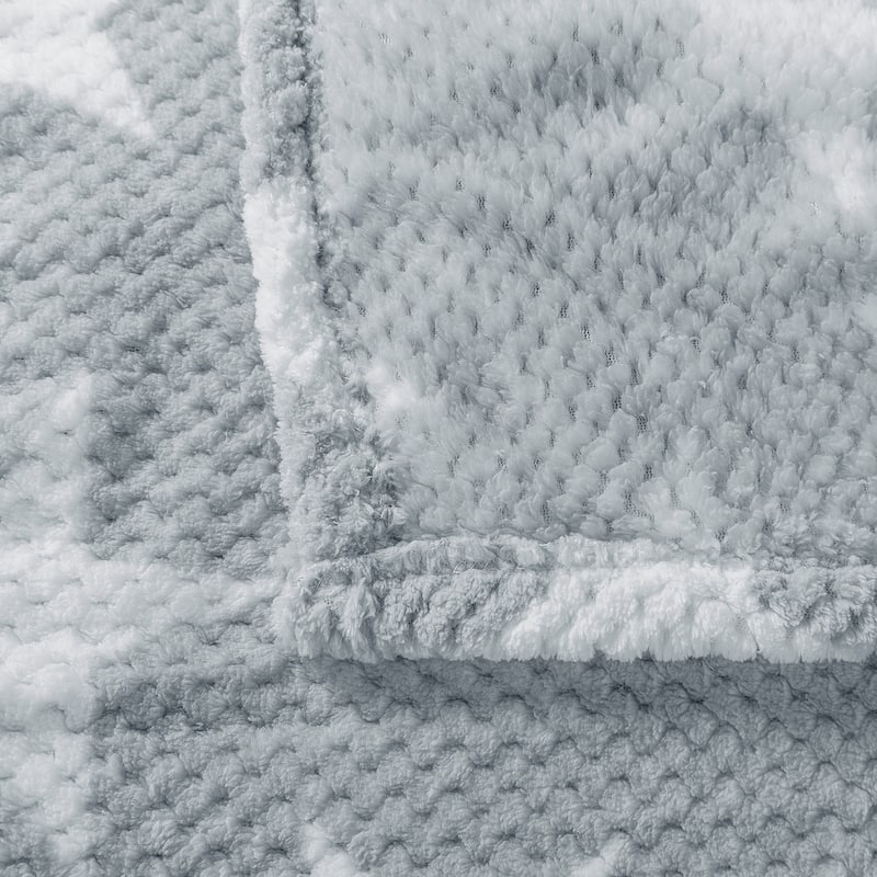 Star Printed Flannel Travel Throw