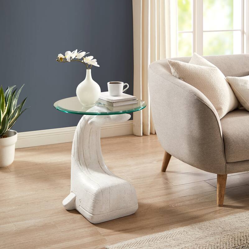 Linon Winifred Whale Side Table