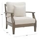 preview thumbnail 30 of 41, SAFAVIEH Couture Martinique Solid Wood Outdoor Arm Chair - 31"W x 35"D x 32"H