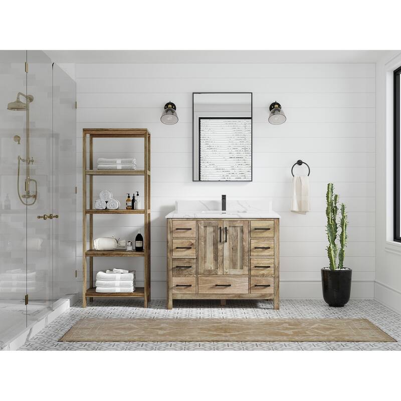 Willow Collections 42 in. W x 22 in. D Malibu Mango Single Sink Bathroom Vanity with Countertop