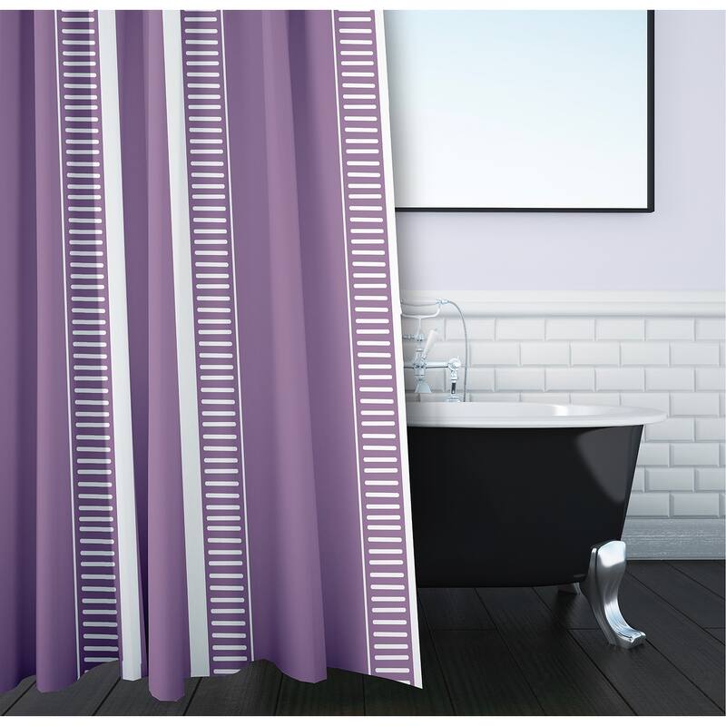 Dashing Stripedd, Stripedd Print Shower Curtain