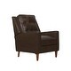 preview thumbnail 5 of 23, Abbyson Holloway Mid Century Top Grain Leather Push-back Recliner