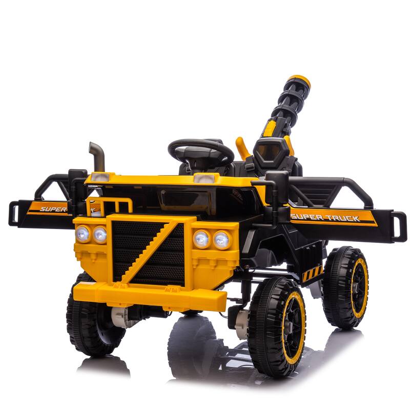 Kids Electric Ride-On Car-Spacious 3-Seater,Powerful 4-Motor Drive,Parental Remote Control,Led Lights