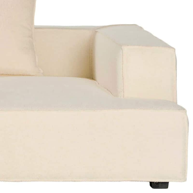 Zayn 118-inch Modern Sectional Sofa with Chaise in Boucle