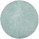 preview thumbnail 151 of 202, SAFAVIEH Laguna Shag Verdiana Solid Color 2-inch Thick Rug. 6'7" Round - Light Blue