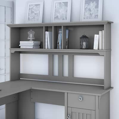 Bush Furniture Salinas 60W Hutch- Hutch Only - 60.00"L x 10.51"W x 32.99"H