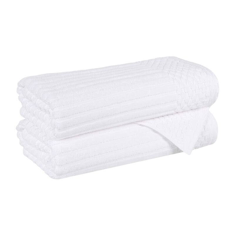 Superior Soho Ribbed Cotton Bath Towel Set of 2